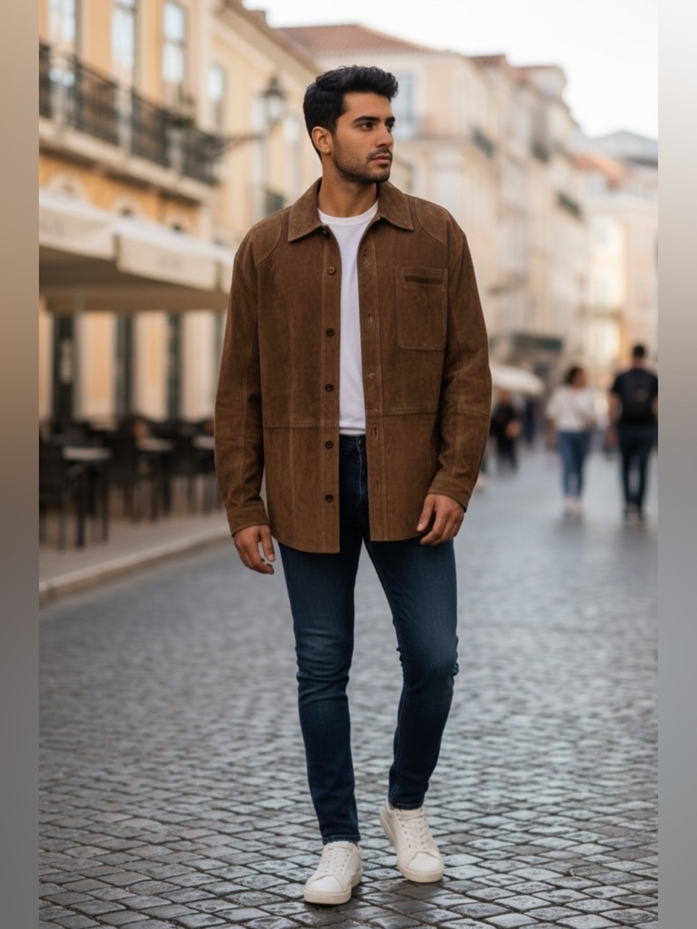 Sundance Brown Suede Shirt Jacket